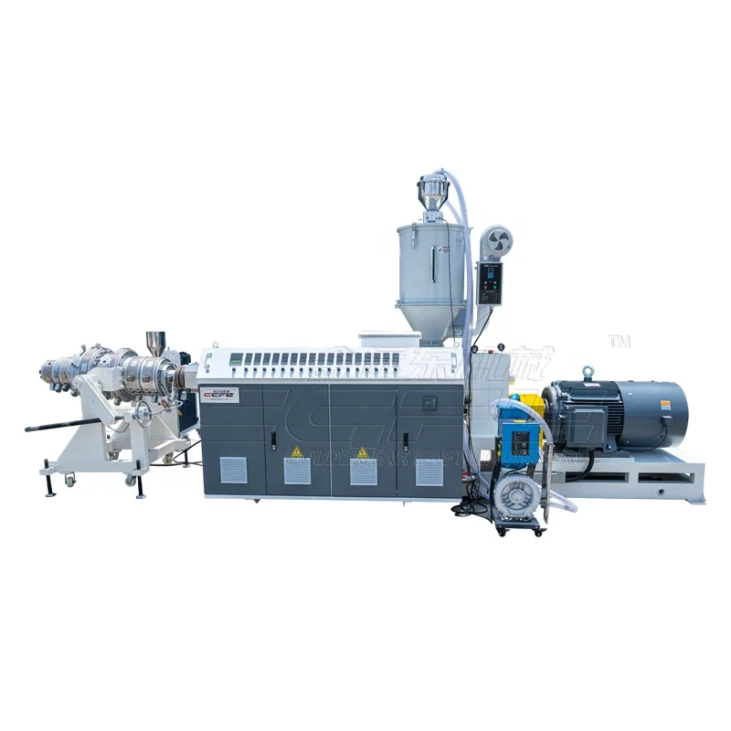 ПЭ HDPE 16 мм-110 мм пластиковые трубы делая машину/оборудование Sj65/33 Одношнековый экструдер/Экструзионная производственная линия
