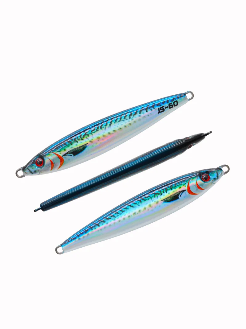 3D Printed Green Iron Plate 30g-60g Cast Perch Bait for Bass Fishing Targeted for Spanish Mackerel and Luya Lead Fish
