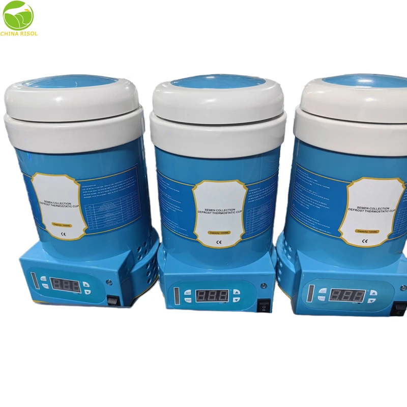 Portable Veterinary Dog Cow Semen Collection Semen Thawing Thermostatic Cup / Veterinary Sperm Cup equipment
