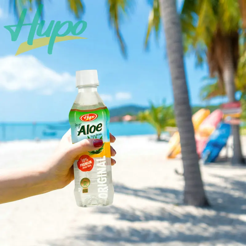 16.9 Fl Oz HUPO Fresh Juice Aloe Vera Drink Manufacturer Directory 500ml Bottle Aloe Vera Juice with Pulp