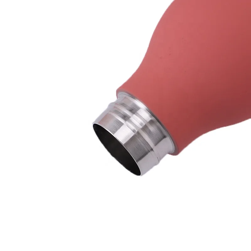 Beauchy Custom Logo Double Wall Rubber Coating Stainless Steel Drinking Insulated Sport Water Bottle With Rope