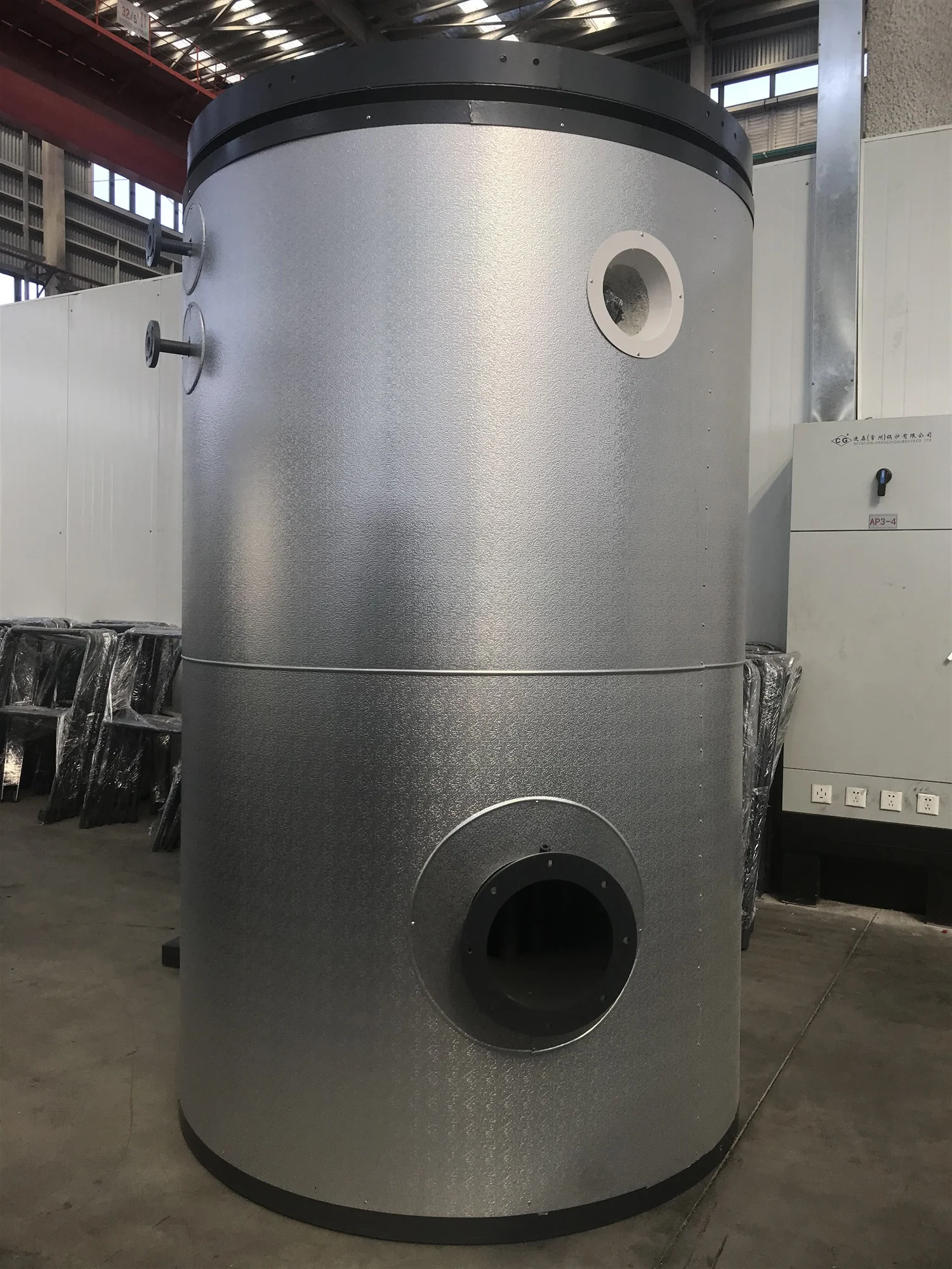 High Performance Gas Diesel Fired 500kg Vertical Type Steam Boiler for Food Industry