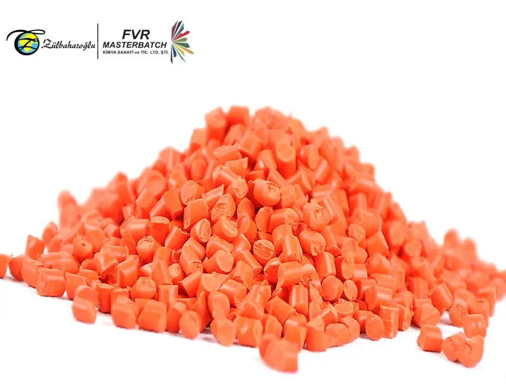 High Quality PP/PE/ABS Made In Turkey Granule Form Color And Black Orange Masterbatch