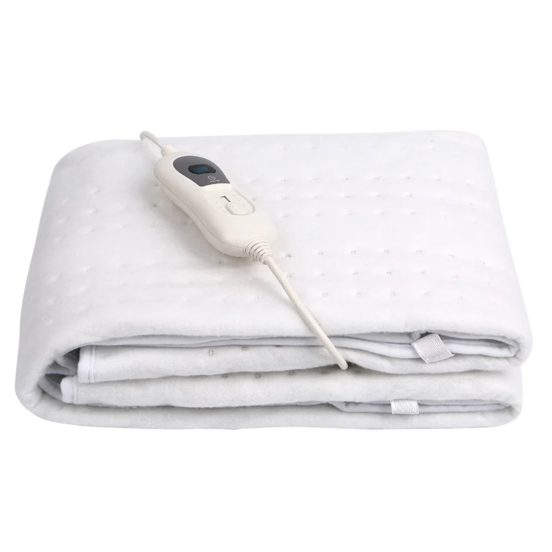 Factory best selling 150*80 cm electric heated blanket with over heating protection