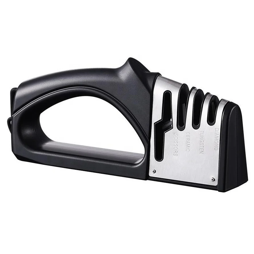 Multi-purpose high quality 4-stages knife sharpener