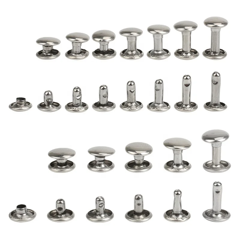 Zinc Alloy Anti Brass double head rivets,brass blind rivet