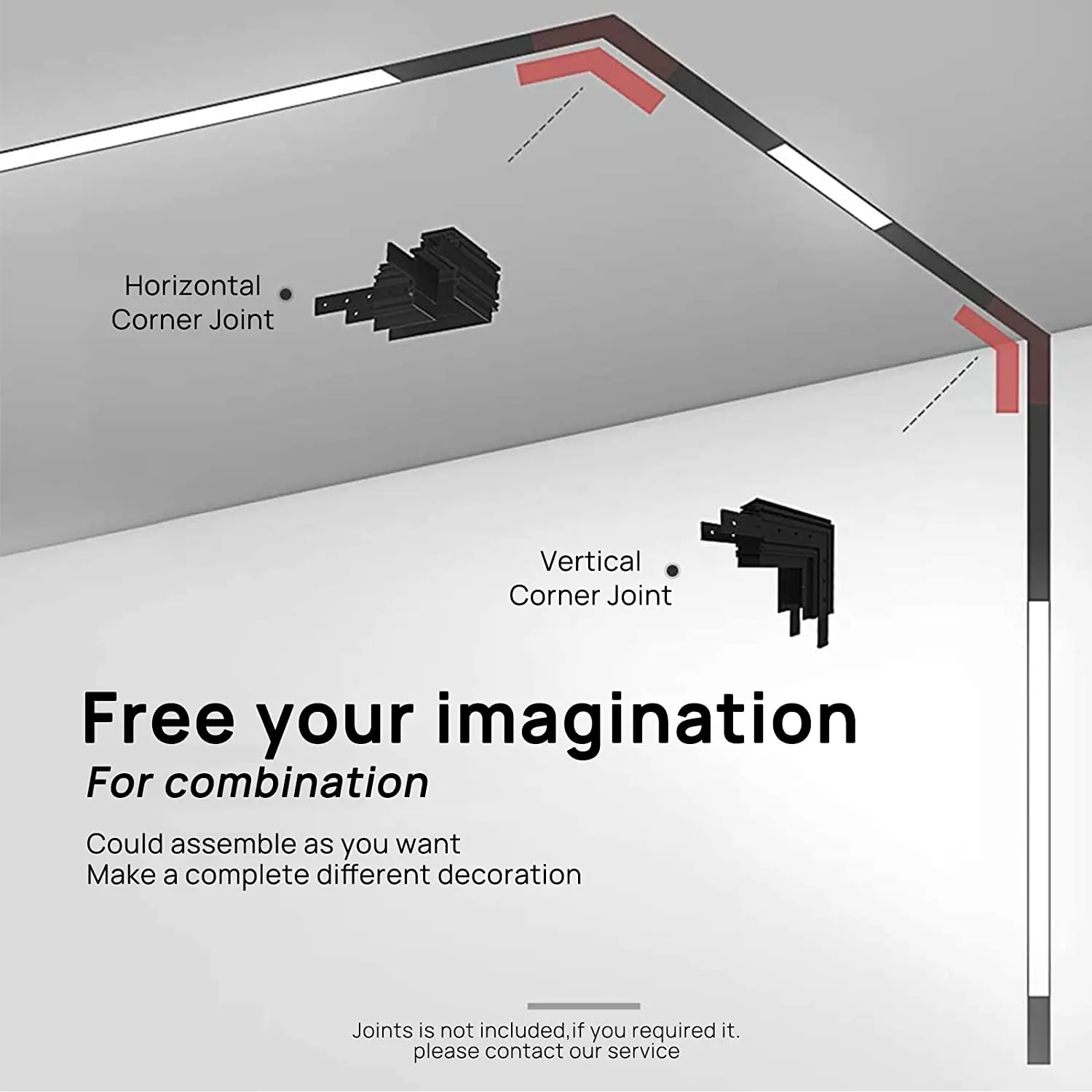 SCON LED Magnetic Track Light Aluminum Modern Lighting  Indoor Black Track Rail  Track Lighting System 5W 7W 10W 15W 30W