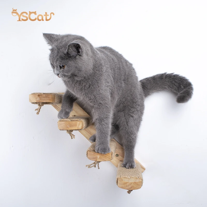 Modern Cat Wall Furniture Perches with Cat Climbing Shelf Steps