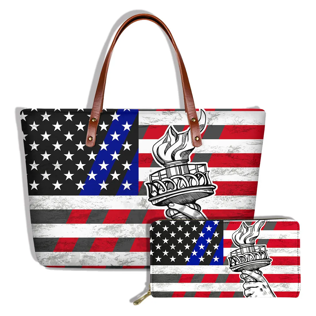American Flag Pattern China Wholesale Handbags Tote Bag For Women Lightweight Fashion Handbags Ladies Custom Hand Bag Handbags