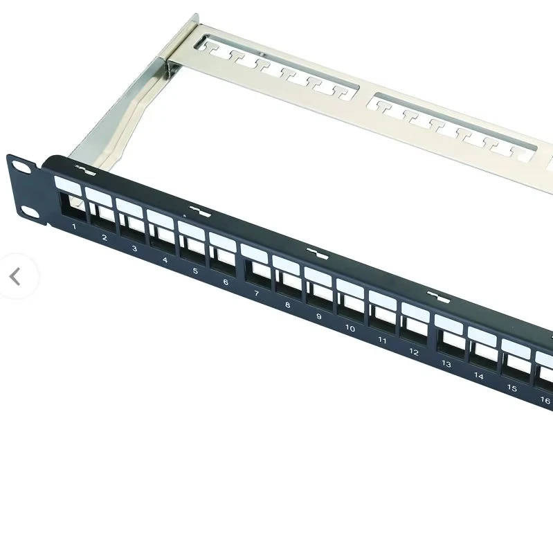 Rack mount accessory patch panel cat6 rj45 24 port ethernet computer patch panel rack mount 1U