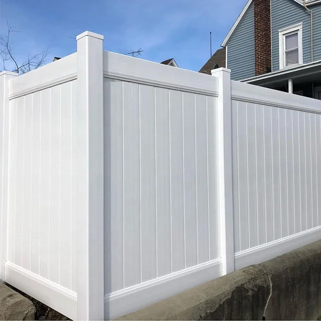 Fentech pvc fence supplies Quality Assurance Widely Used American-style Customized  White gardening pvc fencing post and rail
