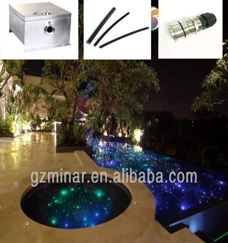 Decorative Plastic End Light Multi-string Fiber Optic Light Cable