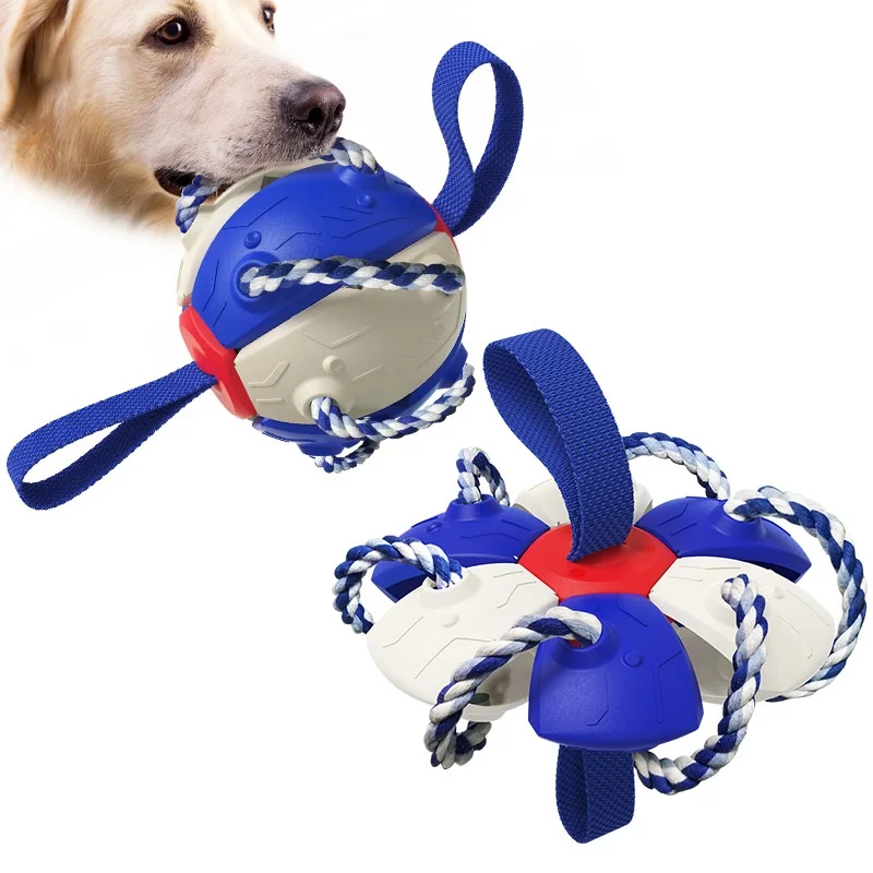 High Quality Shape Changing Ball Toy Outdoor Training Foldable Flying Disc Interactive Dog Toys