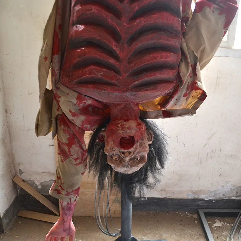 Upside-down Ghost Customizable Movable Ghost Model with Pneumatic System for Spooky Event DINOSKY