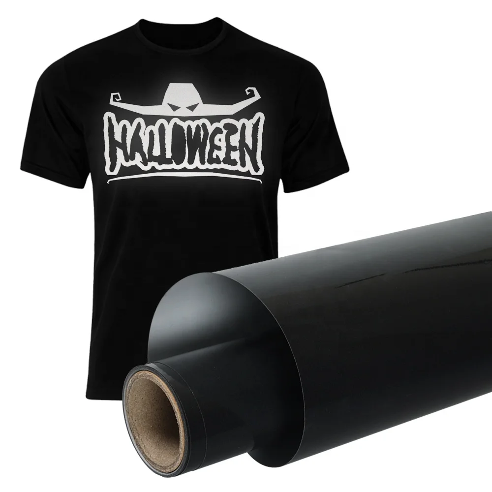 Hot Sale Iron On Black Reflective Heat Transfer Vinyl Film