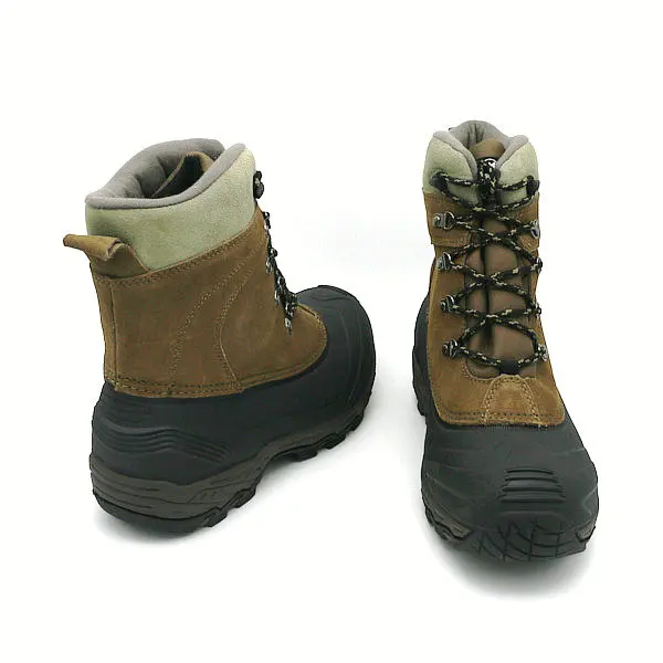 Genuine Cow Suede Leather Upper Tpr Polar Fleece Lining Casual Men Casual Ankle Fur Winter Boots