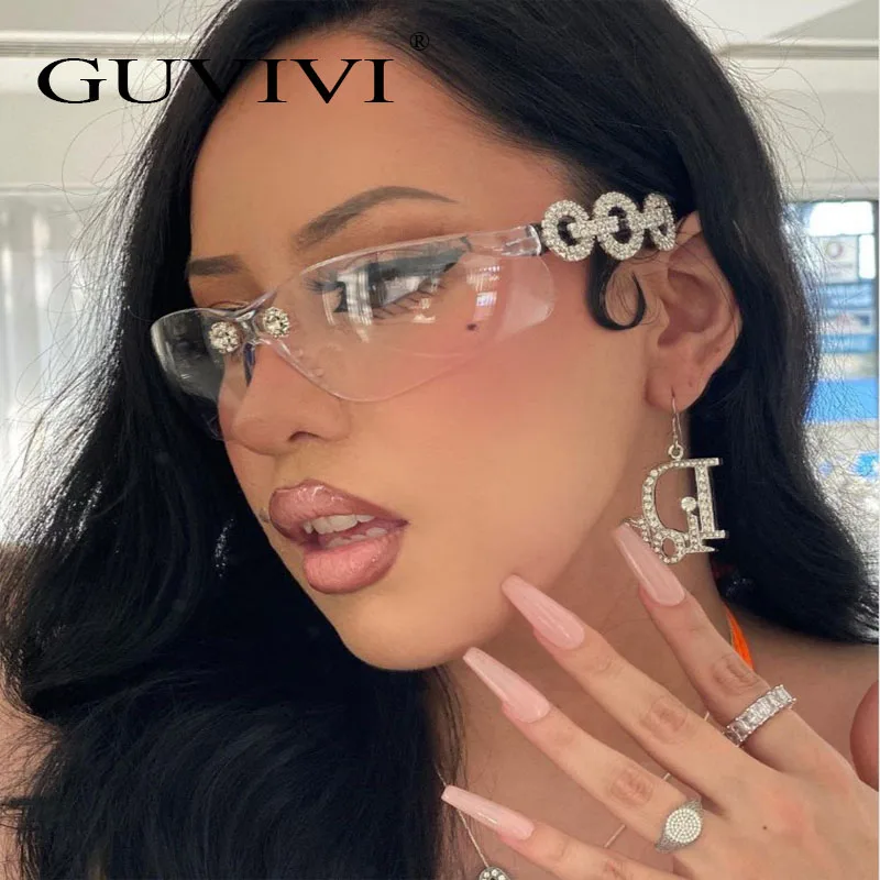 GUVIVI Sunglasses Mens 2022 Rimless Glass Sport China Wholesale Italian Sunglasses Oem Diamond Sunglasses Designer
