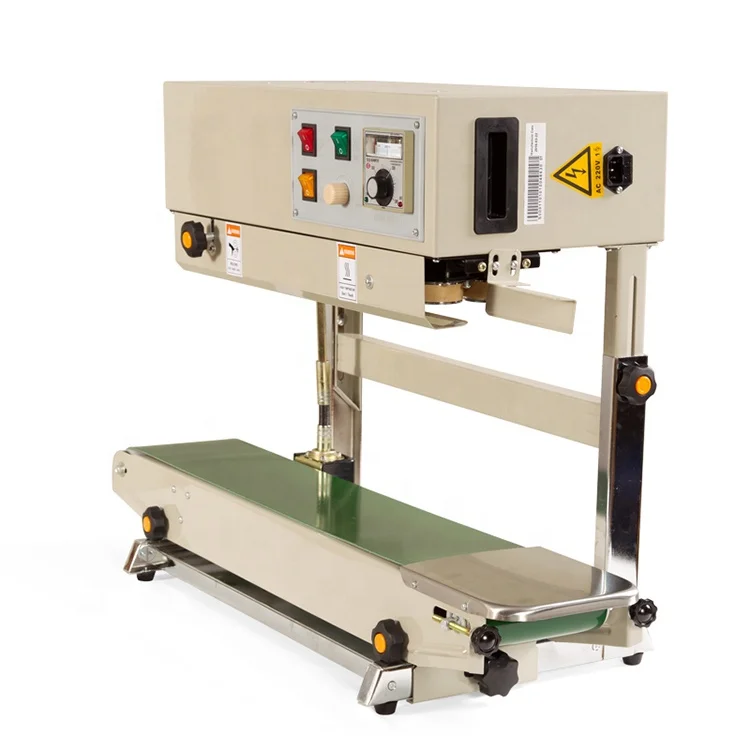 YTK-FR900V Vertical Continuous Pouch Sealing Machine Heat Sealing Machine Bag Band Plastic Sealer Machine For Plastic Bag