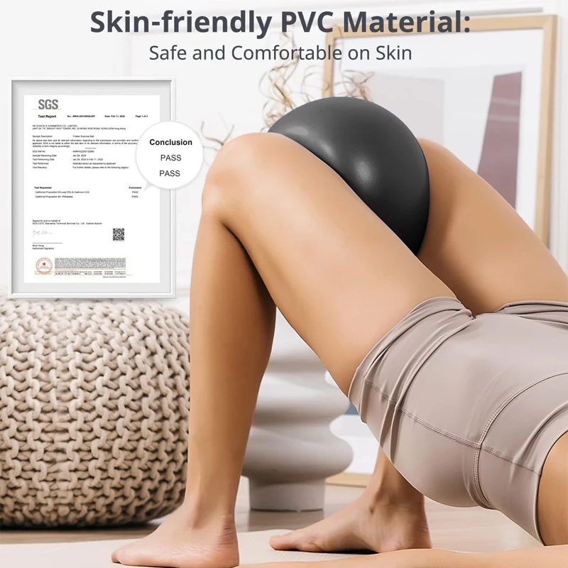 Hot sales factory direct manufacture yoga exercise custom honeycomb anti-burst  25cm mini pilates ball with logo