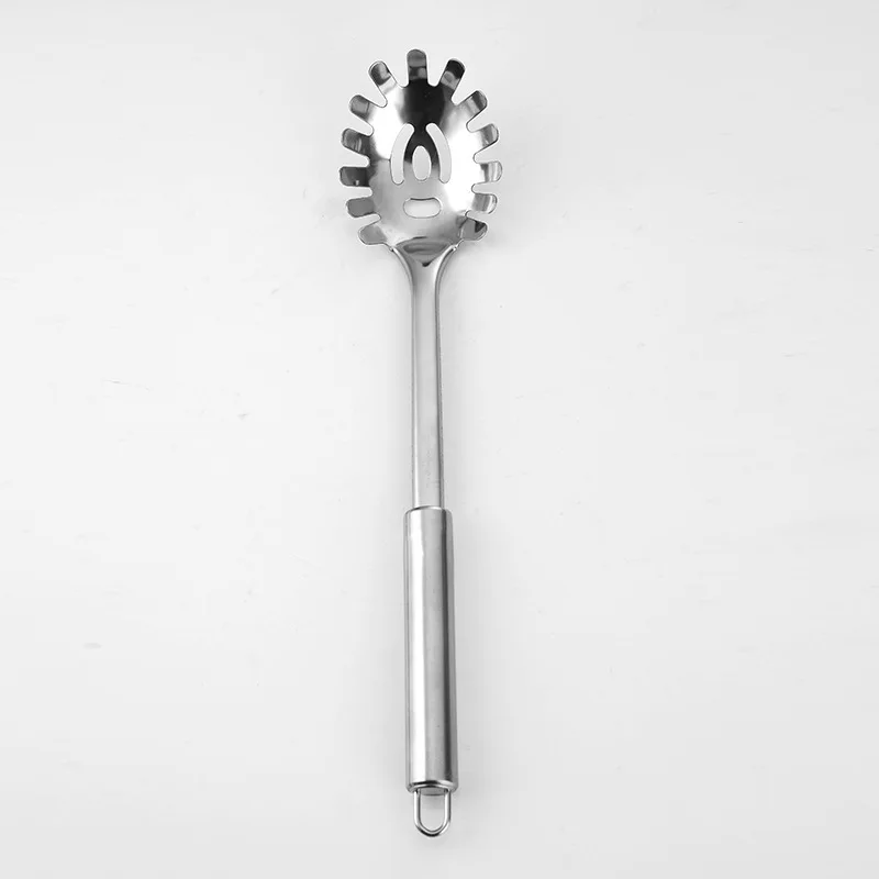 Cooking Utensil Set Stainless Steel Kitchen Tool Slotted Tuner Ladle Skimmer Serving Spoon Pasta Server
