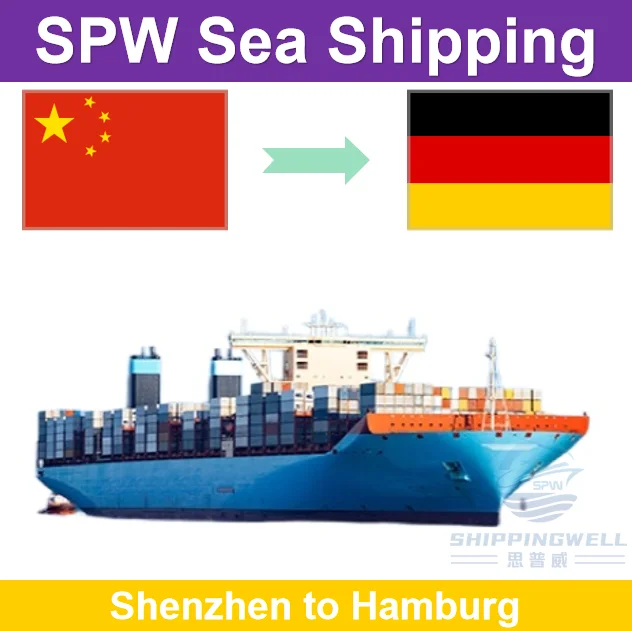 Fast FCL 40HQ Sea Freight Forwarder DDP from Shenzhen China to Hamburg Germany with Customs Clearance and Door to Door Services