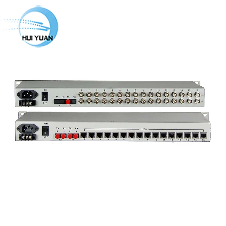 Fiber Media Converter Fiber Multiplexer Single Fiber SC Port 16E1+4GE PDH Without SNMP