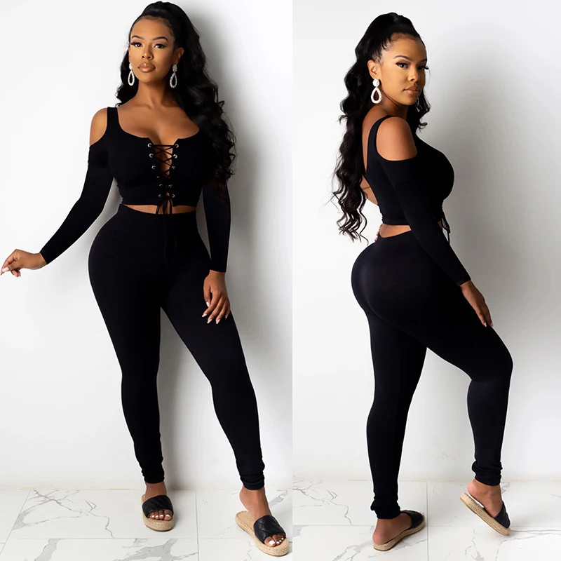 2021 на каждый день на осенний сезон, комплект для женщин одежда Одноцветный брючный костюм комплект из двух предметов спортивные костюмы комплект из 2 частей для женщин