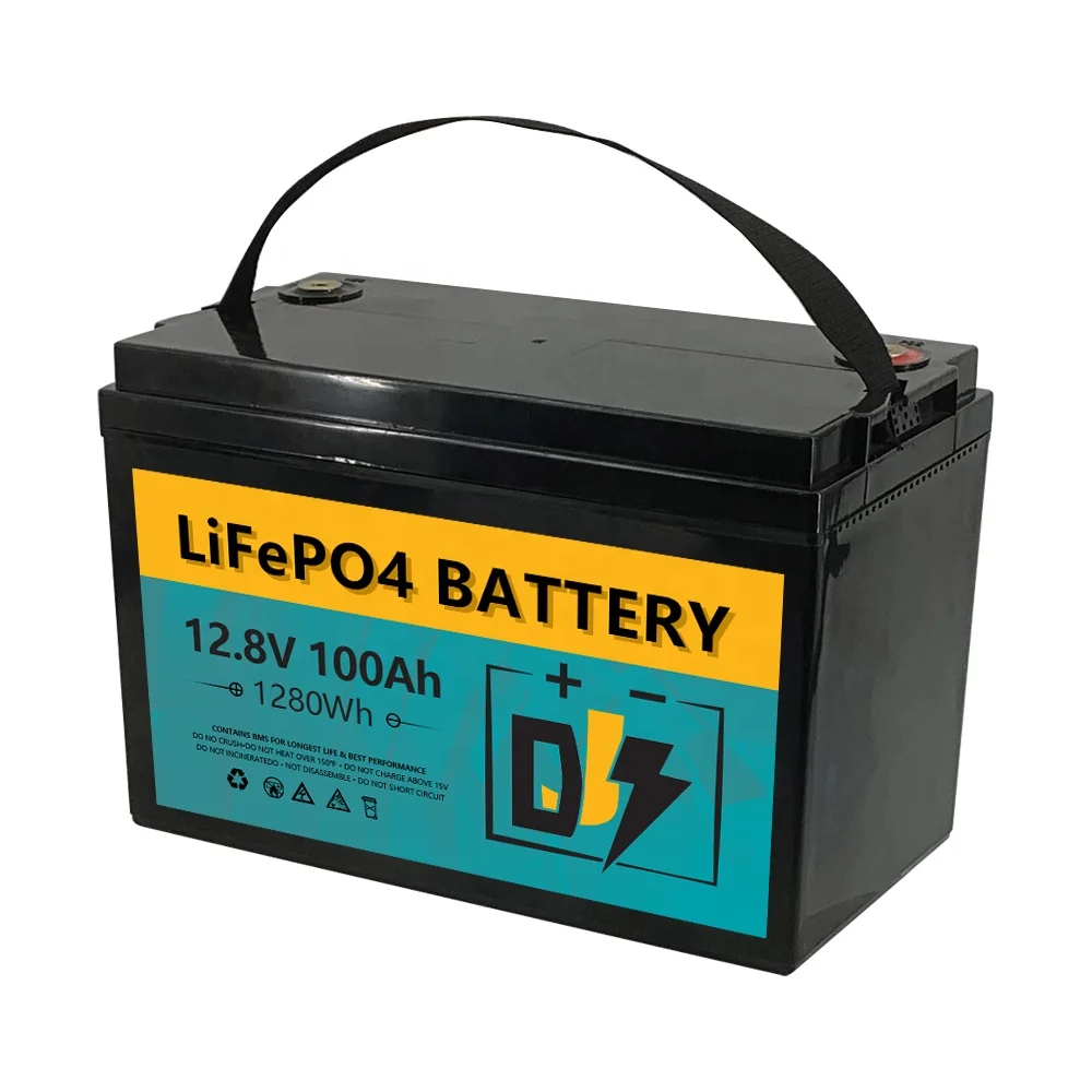 12V100Ah Lithium Battery1280Wh Deep Cycle LiFePO4 Battery Pack for Trolling Motor Marine Fishing Boat Kayak Camping Solar System