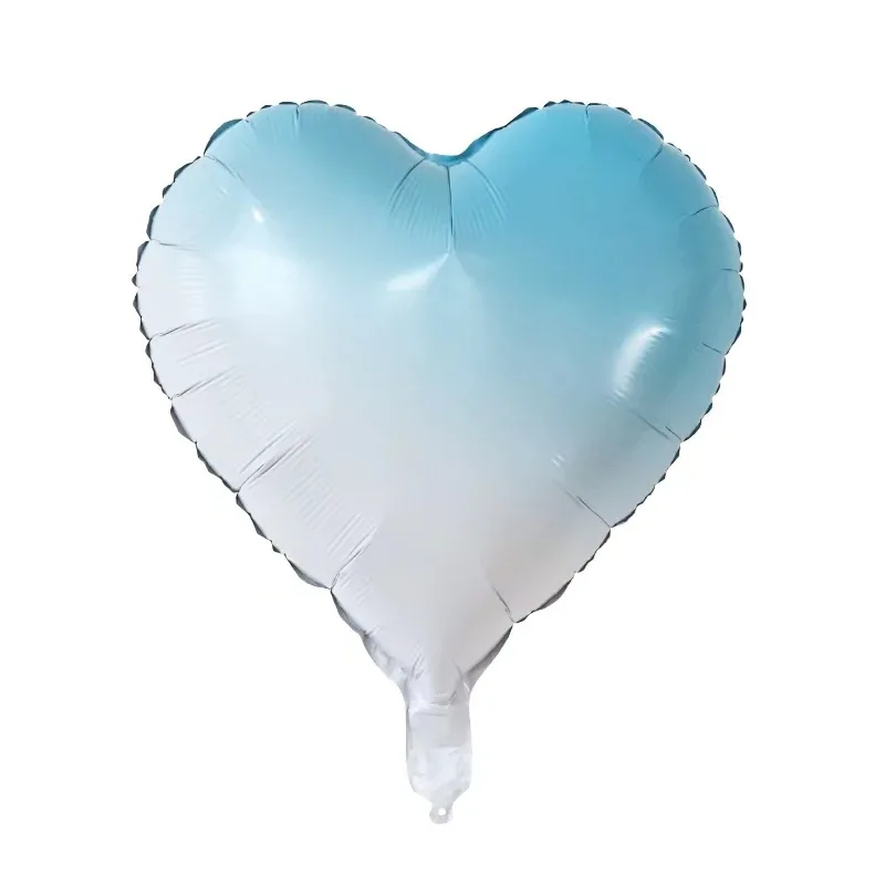 Wholesale 18 Inch Gradient Foil Balloon Pink Blue Star Heart Shape Foil Balloons For Wedding Birthday Party Decoration Balloons