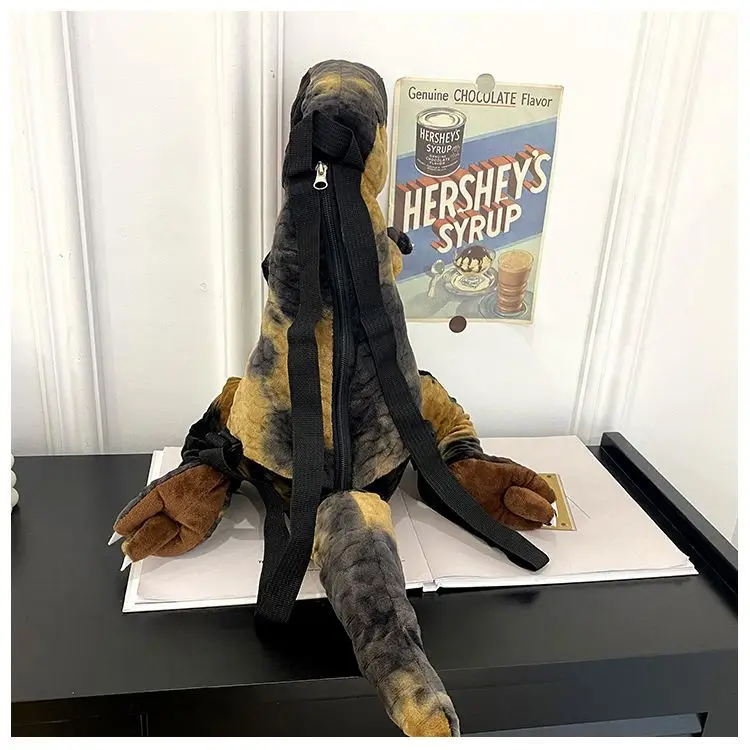 Stuffed PP Cotton Dinosaur Backpacks Children Casual Bags Cartoon Animal Dinosaur Plush Backpack Wholesale