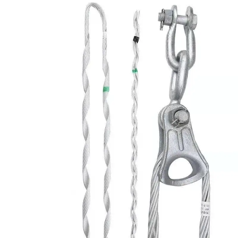 Overhead Pole Line Accessories Hardware for ADSS Preformed Dead End Guy Grip