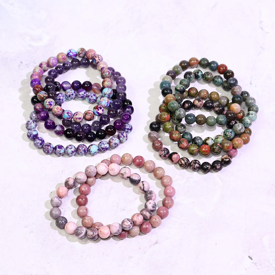 Wholesale  Colorful Crystal Beads High Quality Crystal Bracelet For Men Women Girl