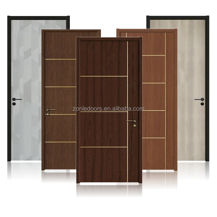 Entry Interior Wpc Doors Hot Sale Customization Waterproof Living Room Modern Unfinished Polymer Customized Size With Smart Lock