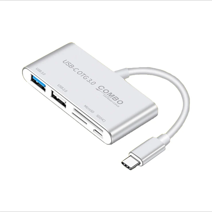 All-in-one Multifunctional Type-c Universal Card Reader Mobile Phone Computer Plug In U Disk Hub USB3.0 TF Card SD Card Reader