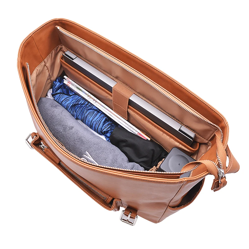 Custom Waterproof vegan PU Leather Dslr Camera Crossbody Shoulder Messenger Bag