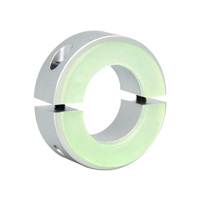 Aluminum alloy fastening locating ring split type anti-collision polyurethane bearing washer locking optical axis limiting ring