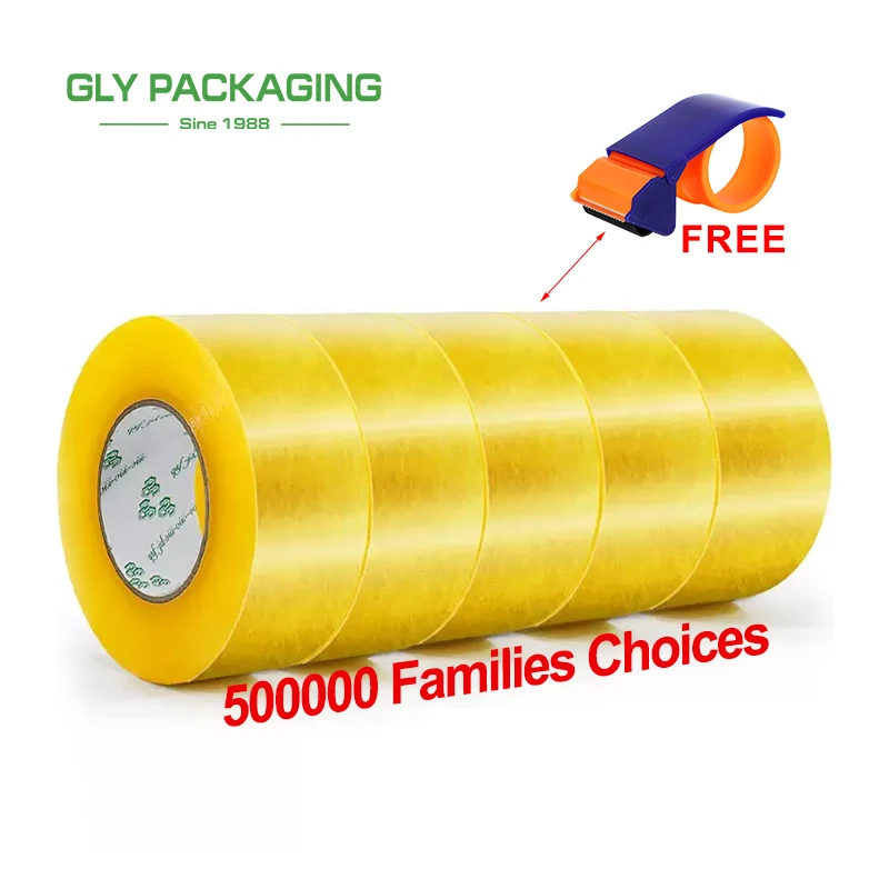 custom tape with logo packaging high viscosity transparent logistics packaging tape