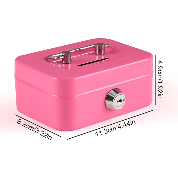 Custom Bulk Buy Money Box Colors Decorations For Home Money Saving Box  Handheld Metal Piggy Bank With Lock
