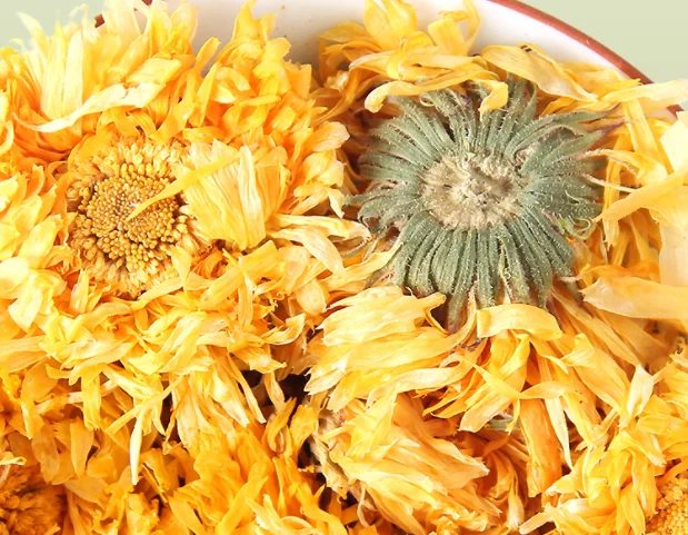 Orange color ground fine marigold powder dried marigold flower powder