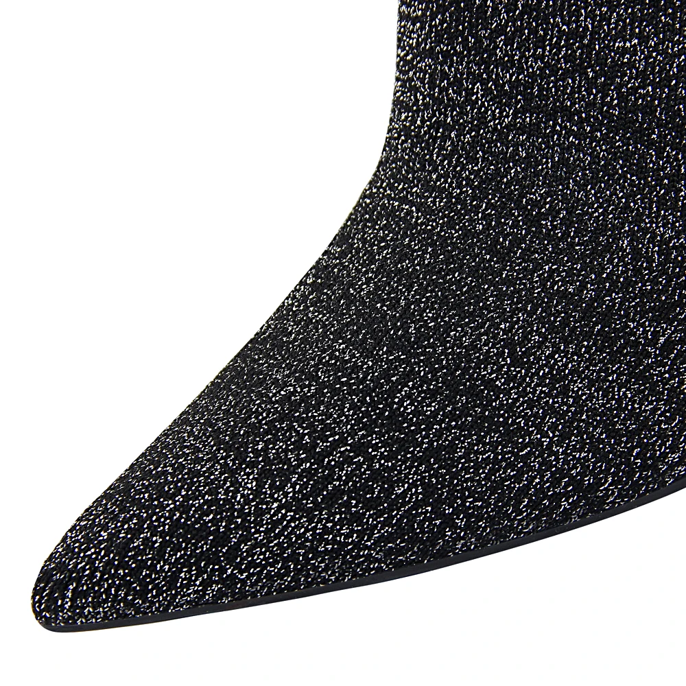 Женские туфли bigtree 3128-2, короткие женские сапоги, пикантные туфли на толстом высоком каблуке, тонкие остроносые шерстяные сапоги для ночного клуба