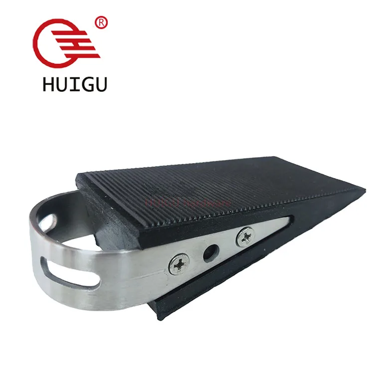 Rubber + SS Door Stopper Shape Rubber for Sliding Door Glass Door Silicone