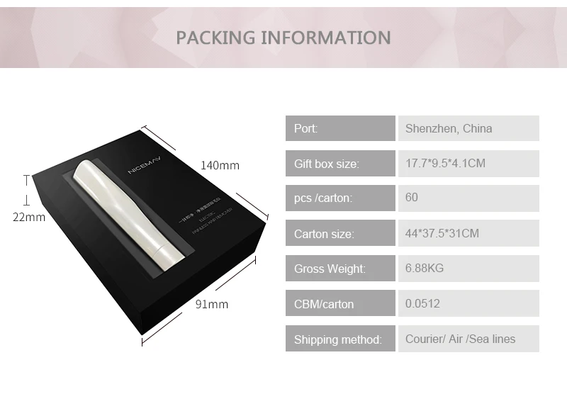 Portable Handheld Mini Electric Facial Body Hair Trimmer for Women ABS+POM+SUS Household 2 Years Battery CE/ROHS MR-1506 NICEMAY