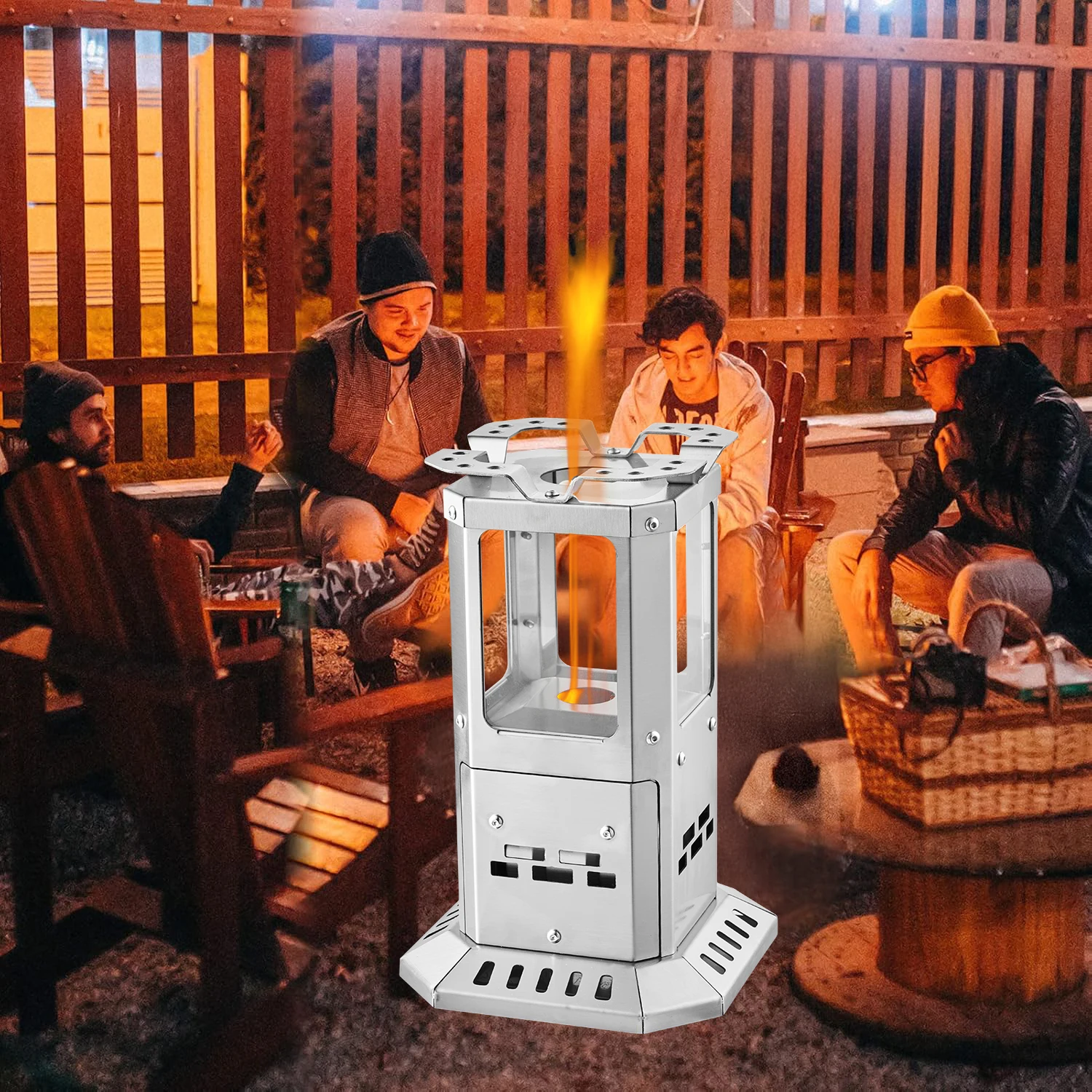 Factory Price Camp Gas Stove Safe Room Heater 2 in 1 Portable Camping for Tent