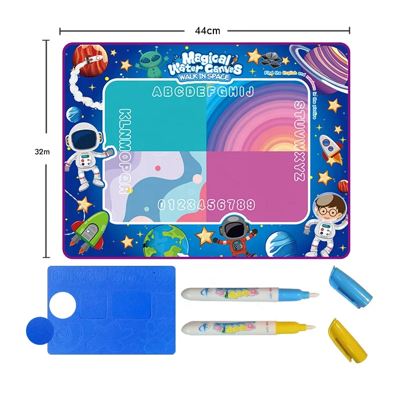 Preschool Toy Small Size Magical Doodle Water Board Reusable Painting Writing Drawing Mat Toy For Kids