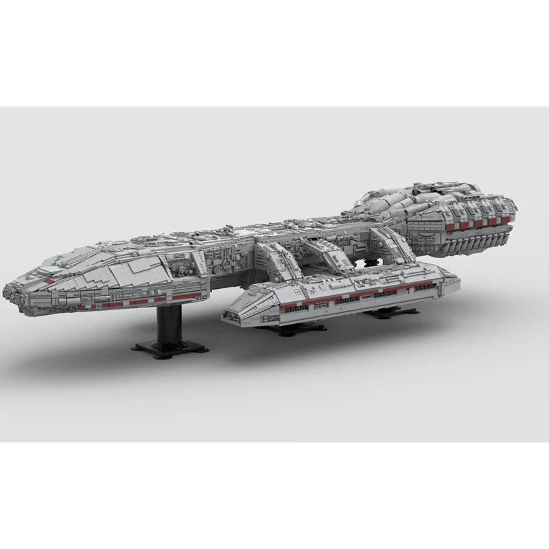Bebricks MOC Space series M40001 Battlestar Galactica Super Scale Building bricks Interstellar warship toy bricks