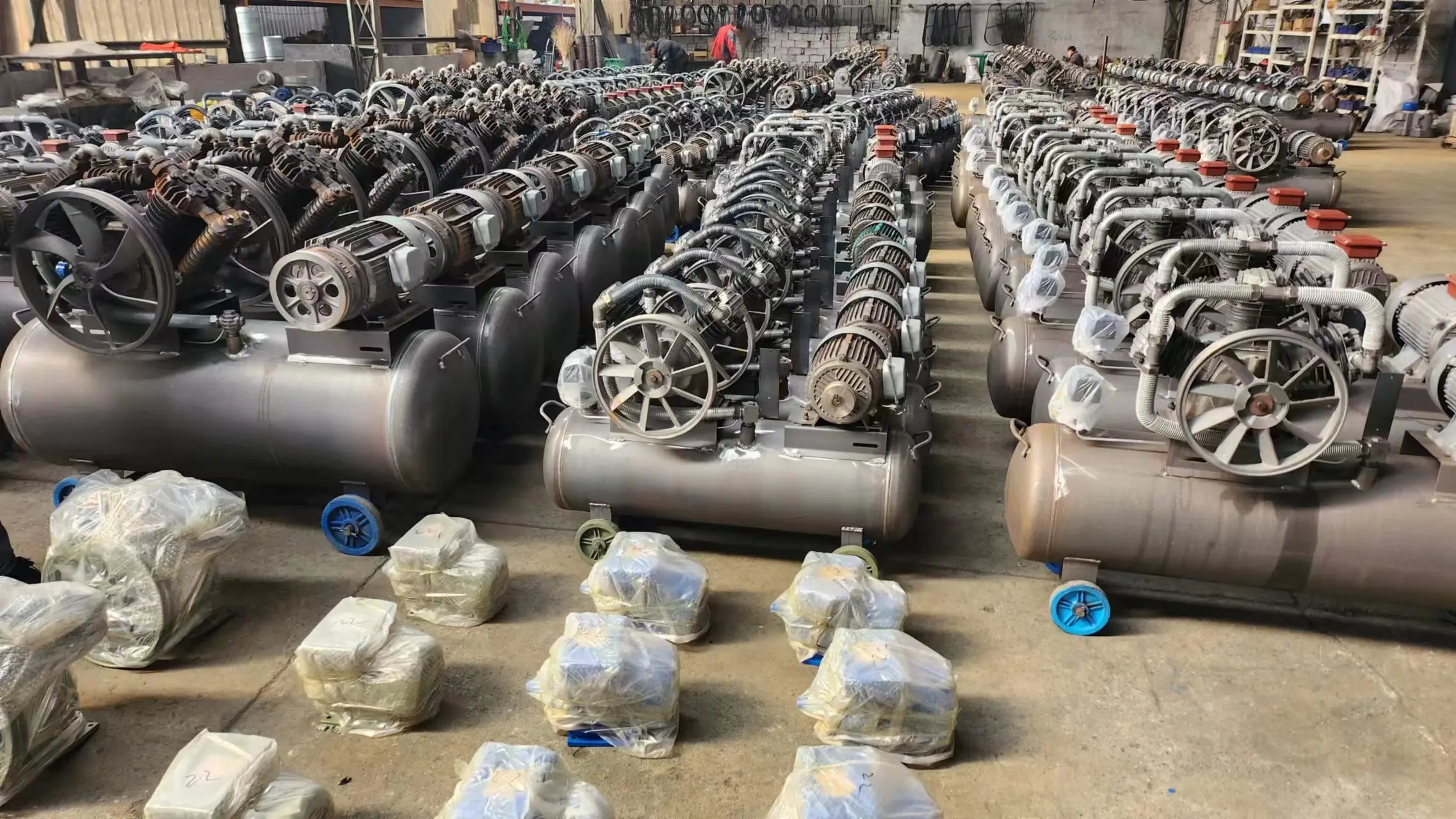 High Quality Portable Piston Air Compressor Pump 2.2 kw 8 bar 9 cfm Industrial Machine