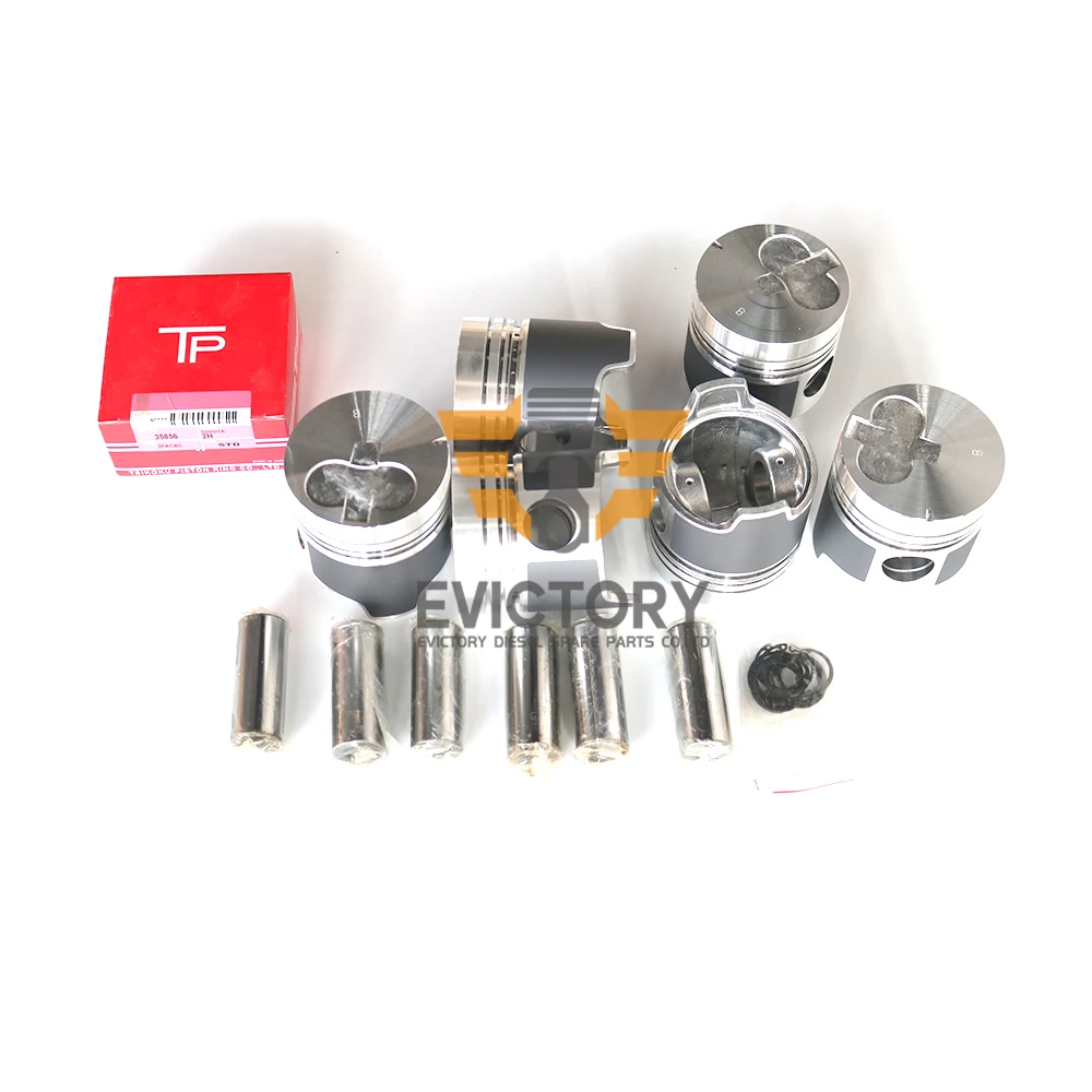 For Toyota 2H engine repair 2H Piston and piston ring set cylinder liner full cylinder head gasket crankshaft&con rod bearing