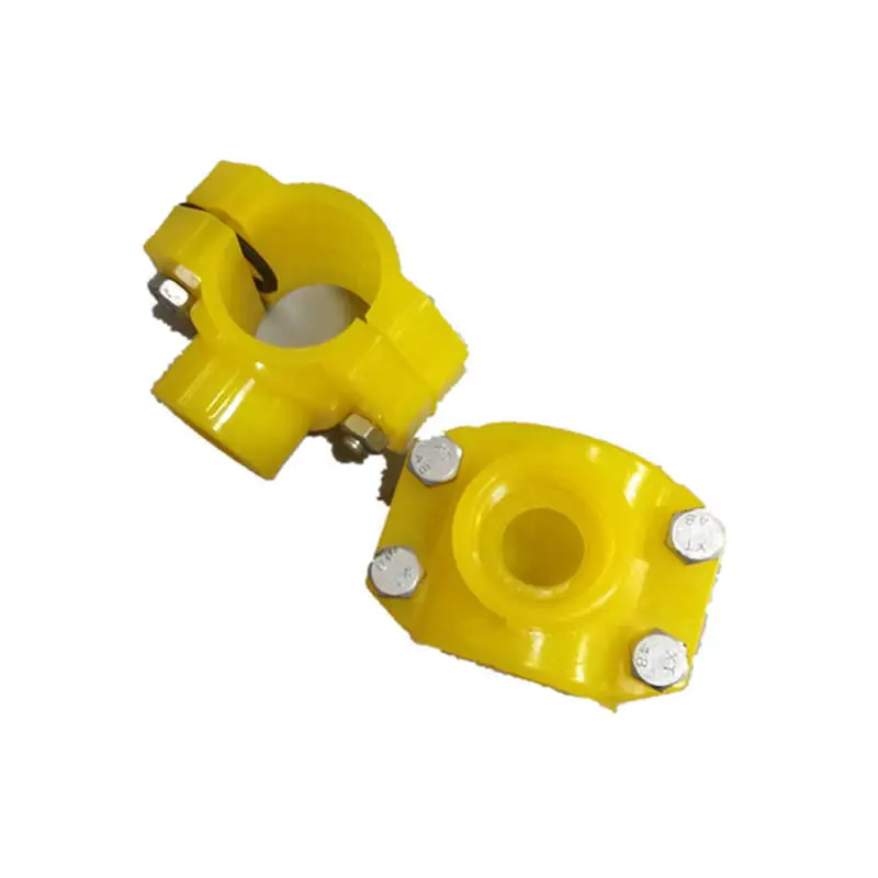 Plastic PE Compression Pipe Fittings Pn16 Pn10 HDPE PVC Saddle Clamp