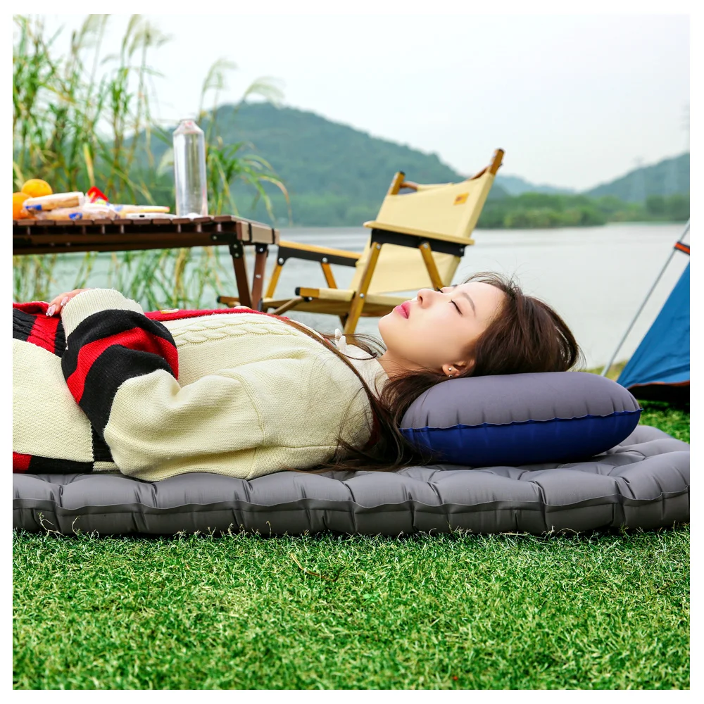 Wholesale ultralight tent mat portable self inflatable mat sleeping Pad automatic inflatable Air Camping mattress camping bed