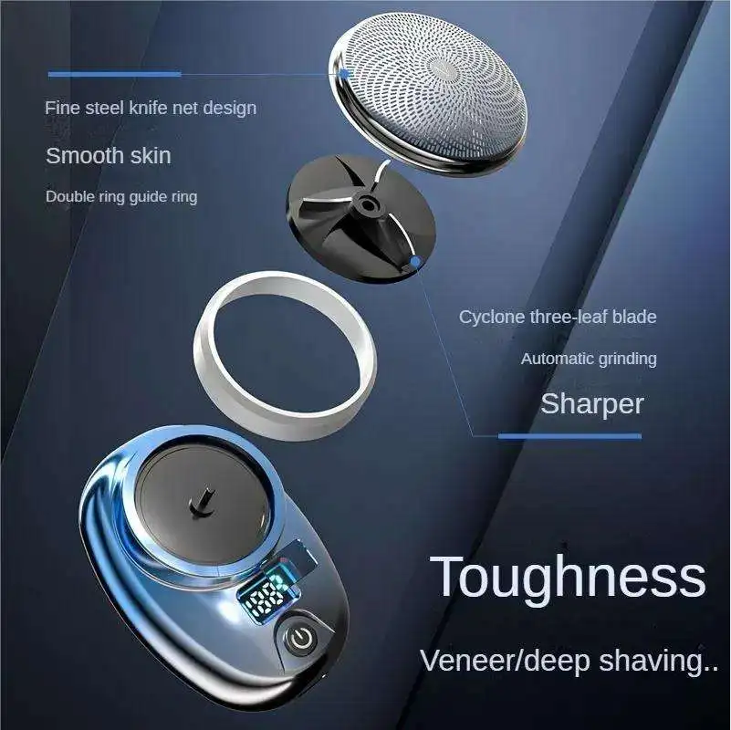 Mini electric shaver Rechargeable Low Noise Professional beard Trimmer Cordless for Men shaving razor